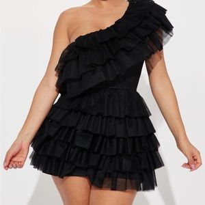 Black tutu dress size L